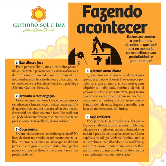 Aumente seu foco! - Revista O Mundo Secreto do Cérebro 